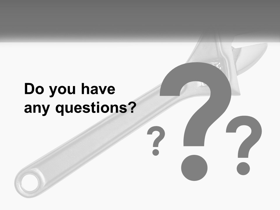 Equipment Steel White PowerPoint Template