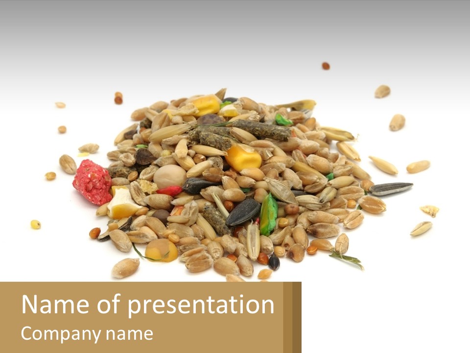 Wheat Nutriment Eatables PowerPoint Template