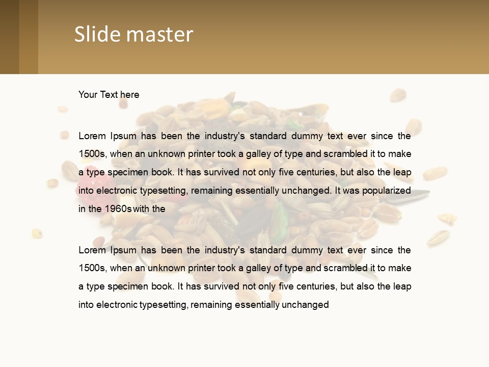 Wheat Nutriment Eatables PowerPoint Template