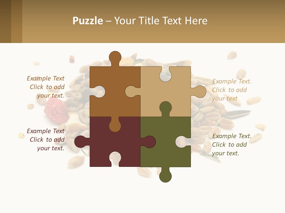 Wheat Nutriment Eatables PowerPoint Template