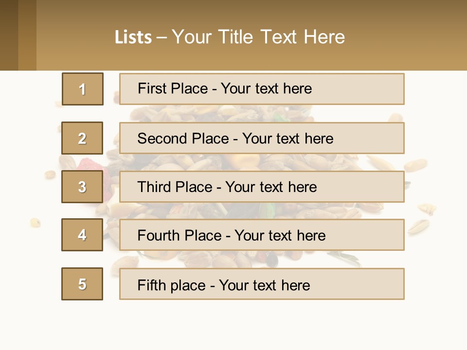 Wheat Nutriment Eatables PowerPoint Template