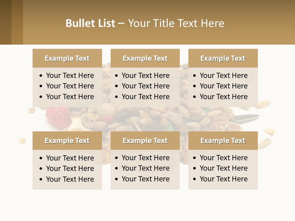 Wheat Nutriment Eatables PowerPoint Template