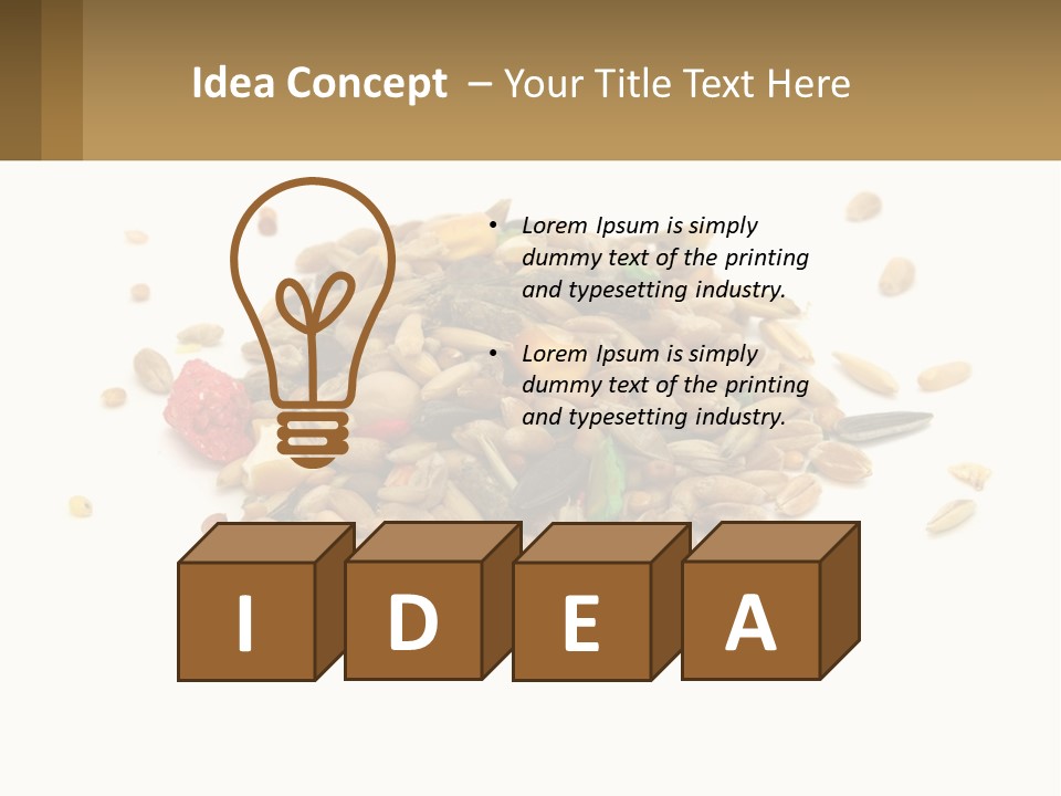 Wheat Nutriment Eatables PowerPoint Template