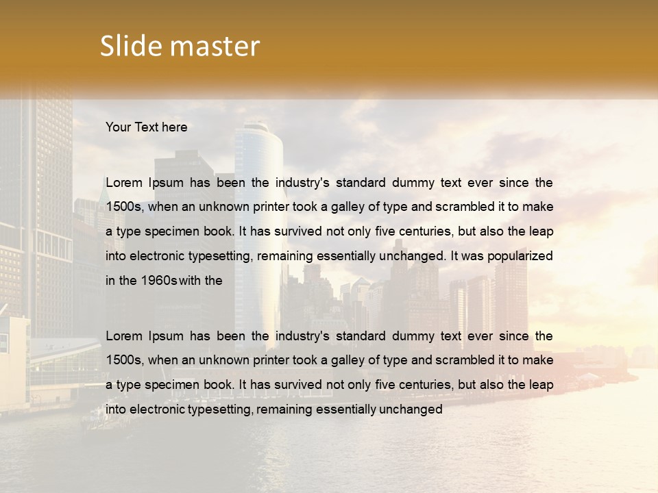 Midtown Jersey Night PowerPoint Template