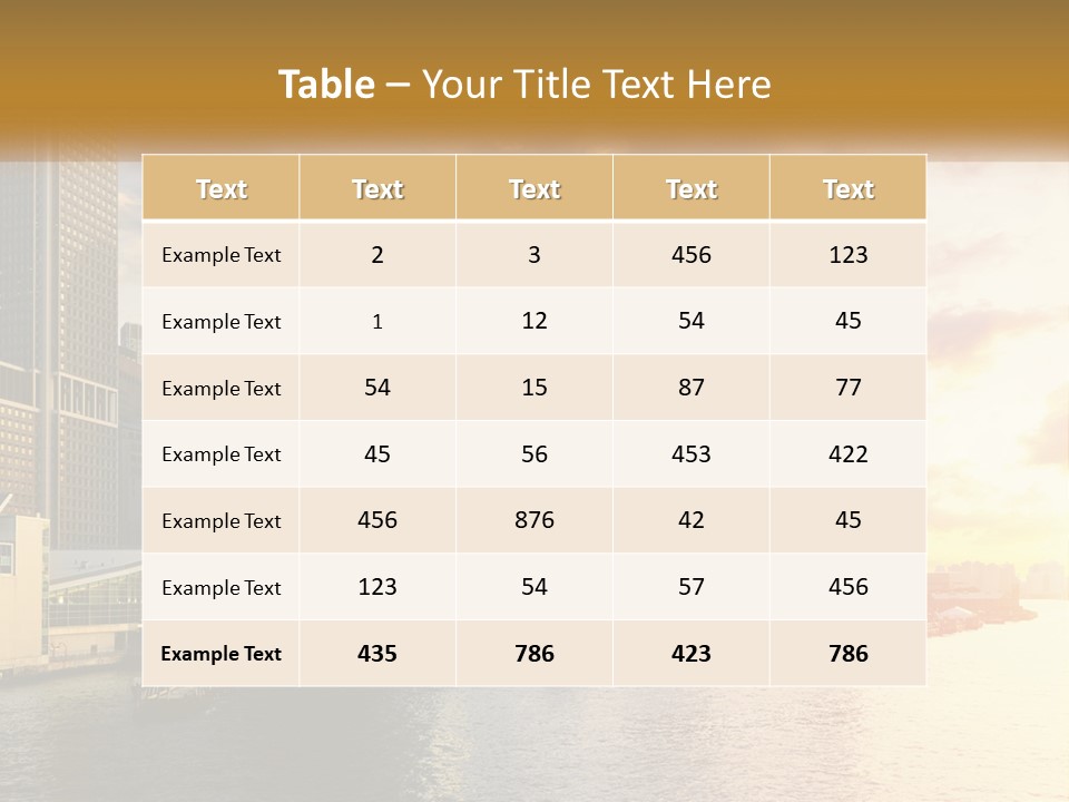 Midtown Jersey Night PowerPoint Template
