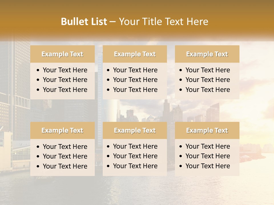 Midtown Jersey Night PowerPoint Template