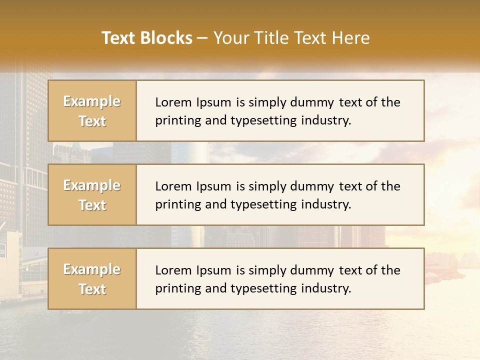 Midtown Jersey Night PowerPoint Template