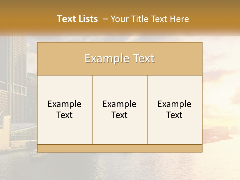 Midtown Jersey Night PowerPoint Template