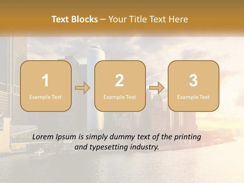 Midtown Jersey Night PowerPoint Template