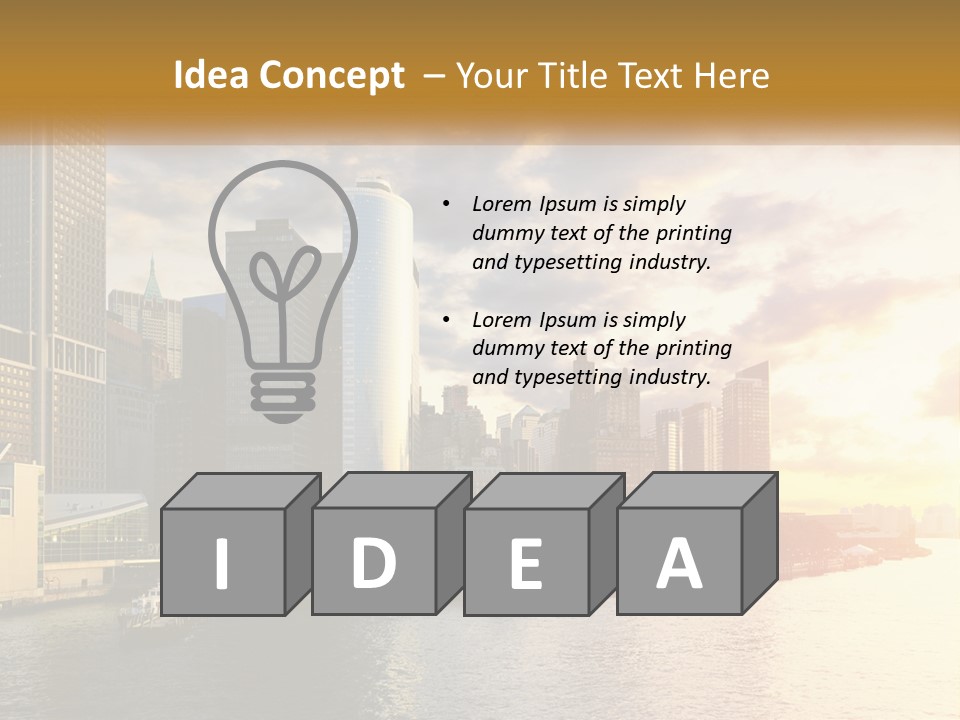 Midtown Jersey Night PowerPoint Template