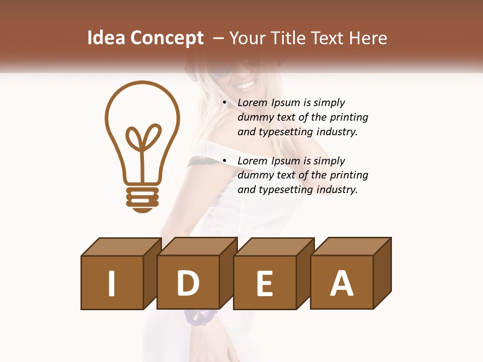 Fun Fit Woman PowerPoint Template