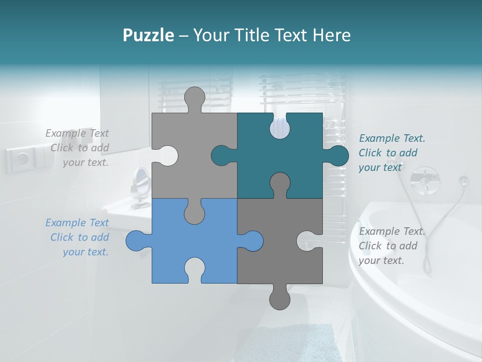 Indoors Basin Towels PowerPoint Template