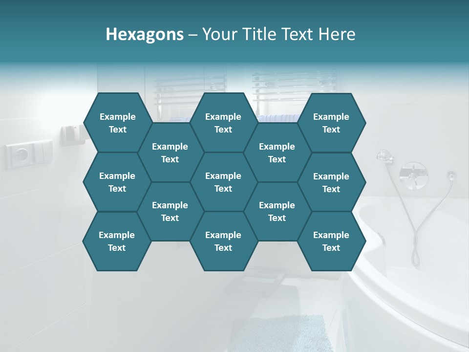 Indoors Basin Towels PowerPoint Template