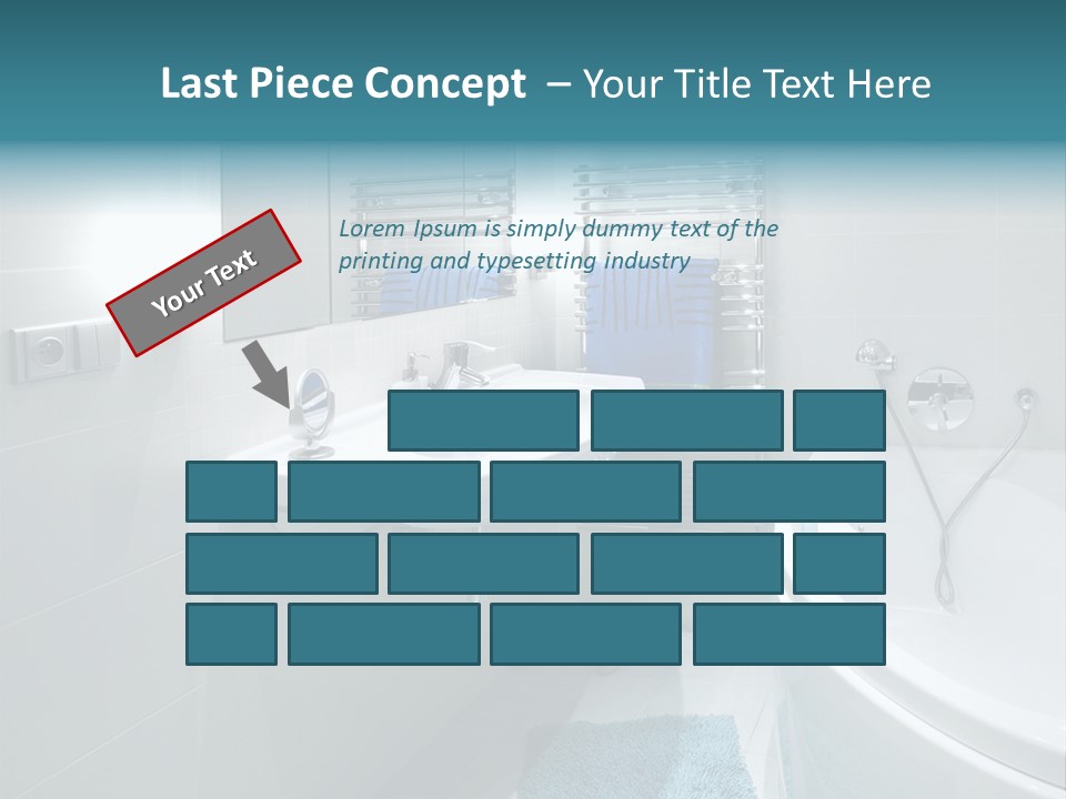 Indoors Basin Towels PowerPoint Template