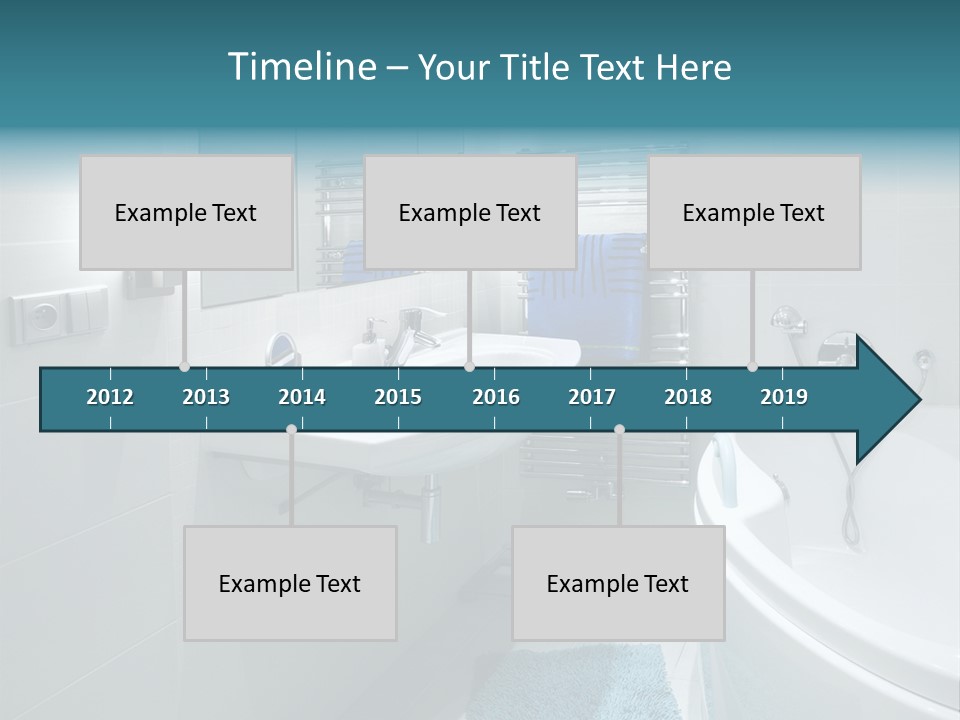 Indoors Basin Towels PowerPoint Template