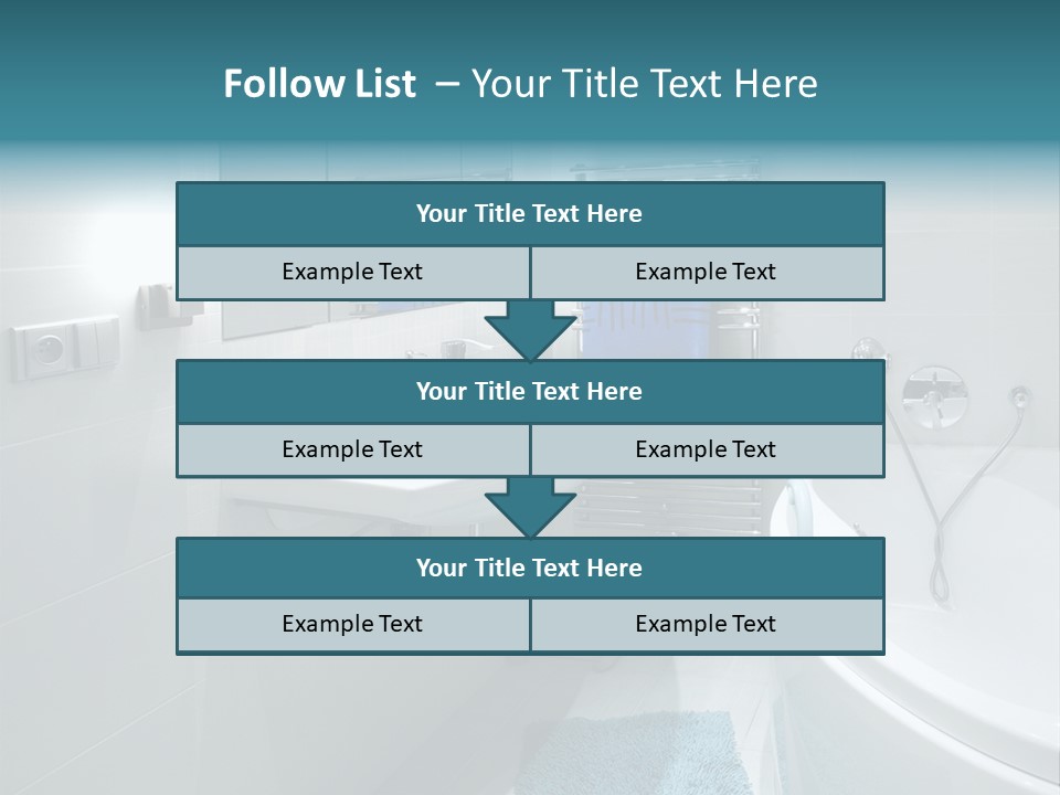 Indoors Basin Towels PowerPoint Template