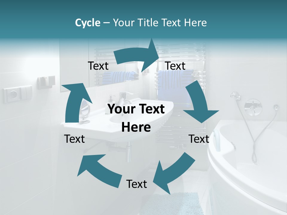 Indoors Basin Towels PowerPoint Template