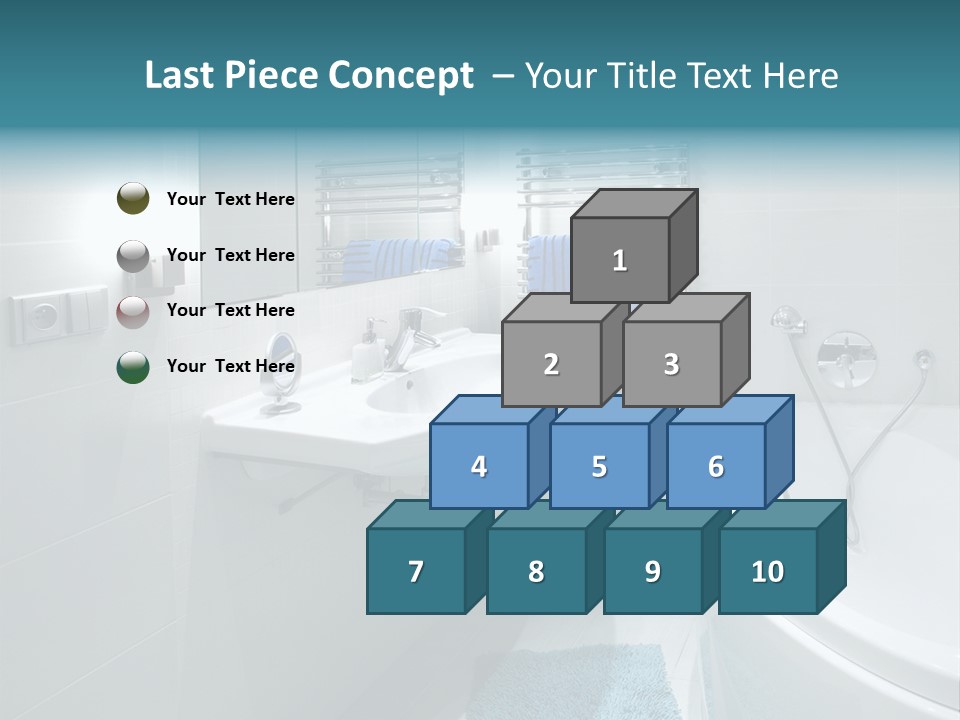 Indoors Basin Towels PowerPoint Template