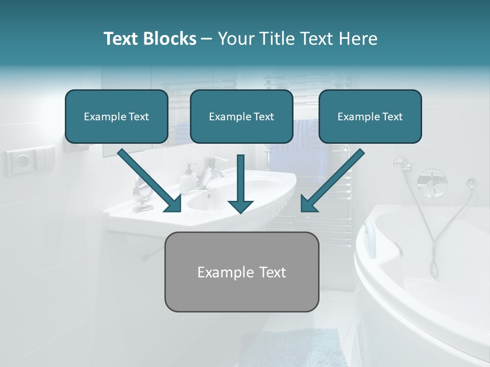 Indoors Basin Towels PowerPoint Template