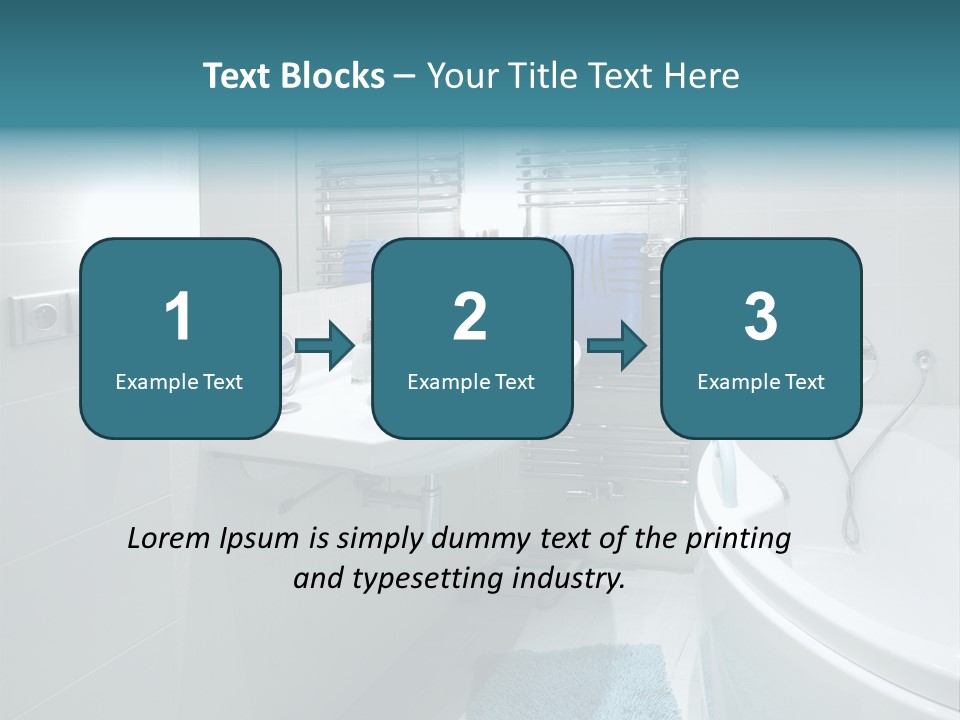 Indoors Basin Towels PowerPoint Template
