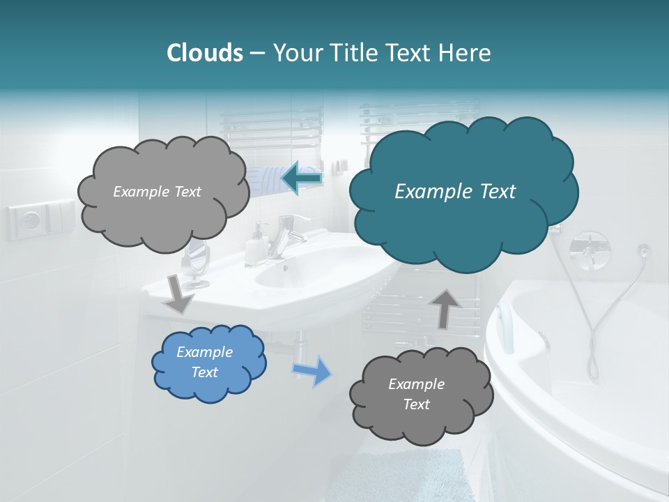 Indoors Basin Towels PowerPoint Template