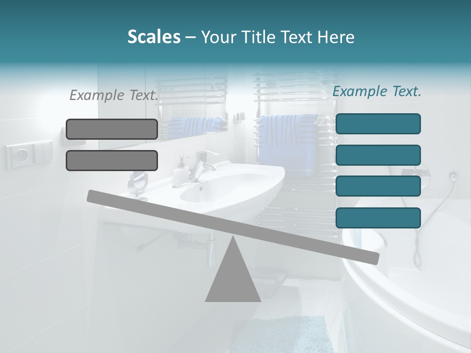 Indoors Basin Towels PowerPoint Template