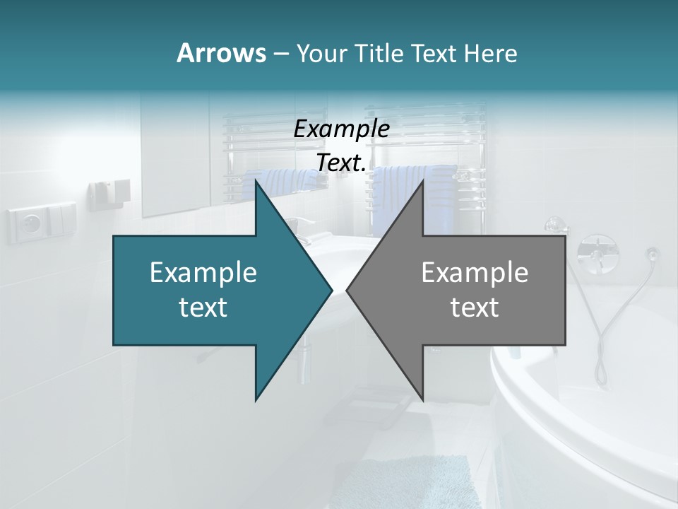 Indoors Basin Towels PowerPoint Template