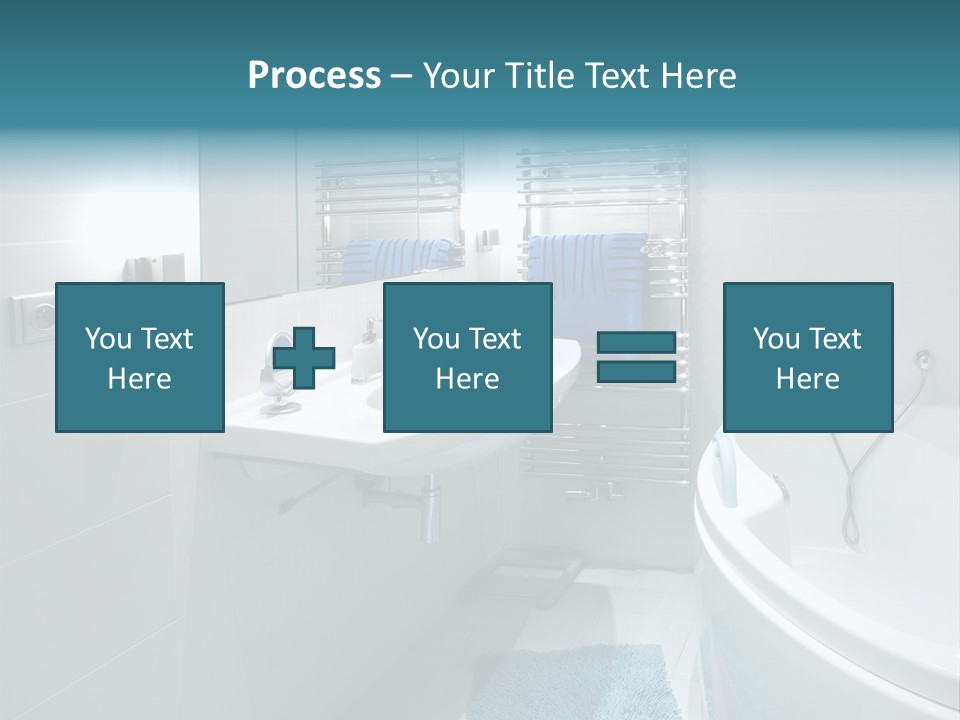Indoors Basin Towels PowerPoint Template