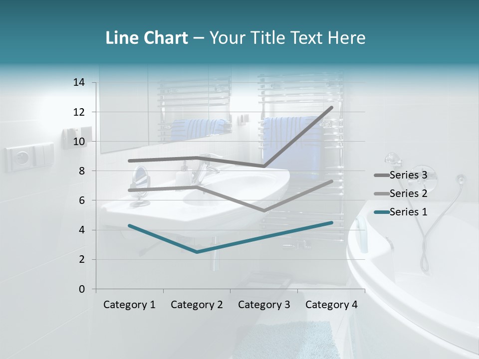 Indoors Basin Towels PowerPoint Template
