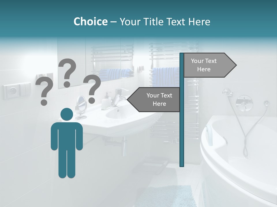 Indoors Basin Towels PowerPoint Template