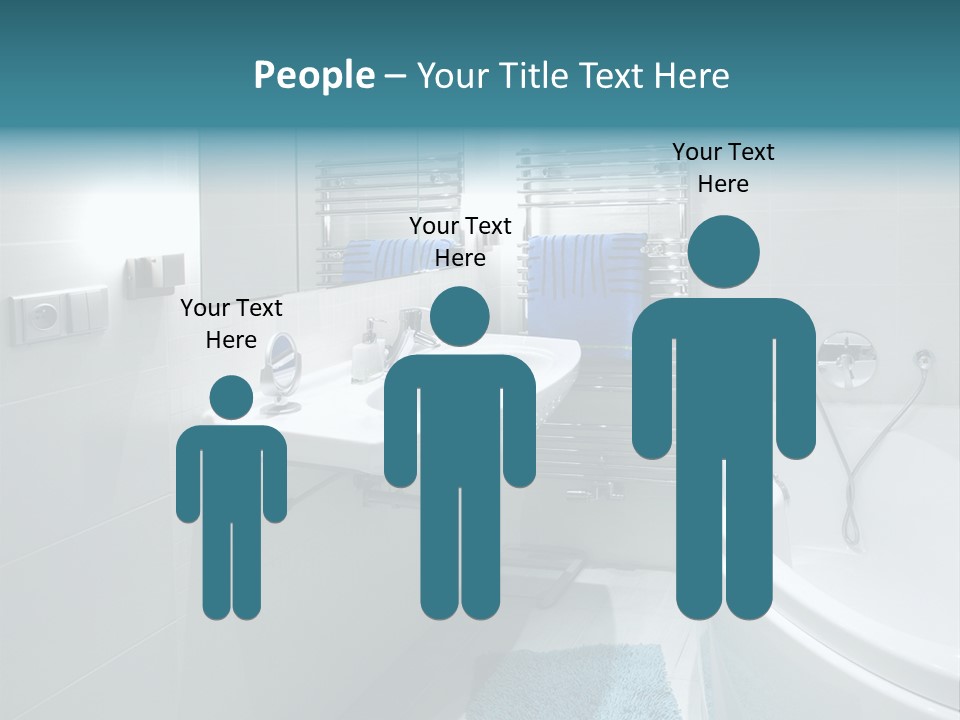 Indoors Basin Towels PowerPoint Template