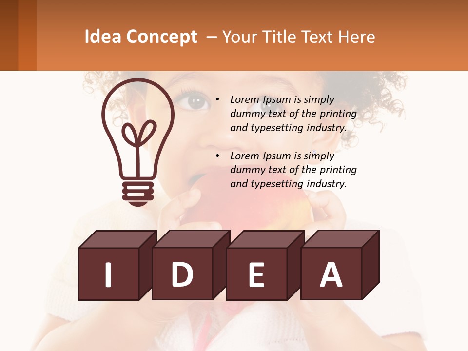 Childhood Black Cute PowerPoint Template