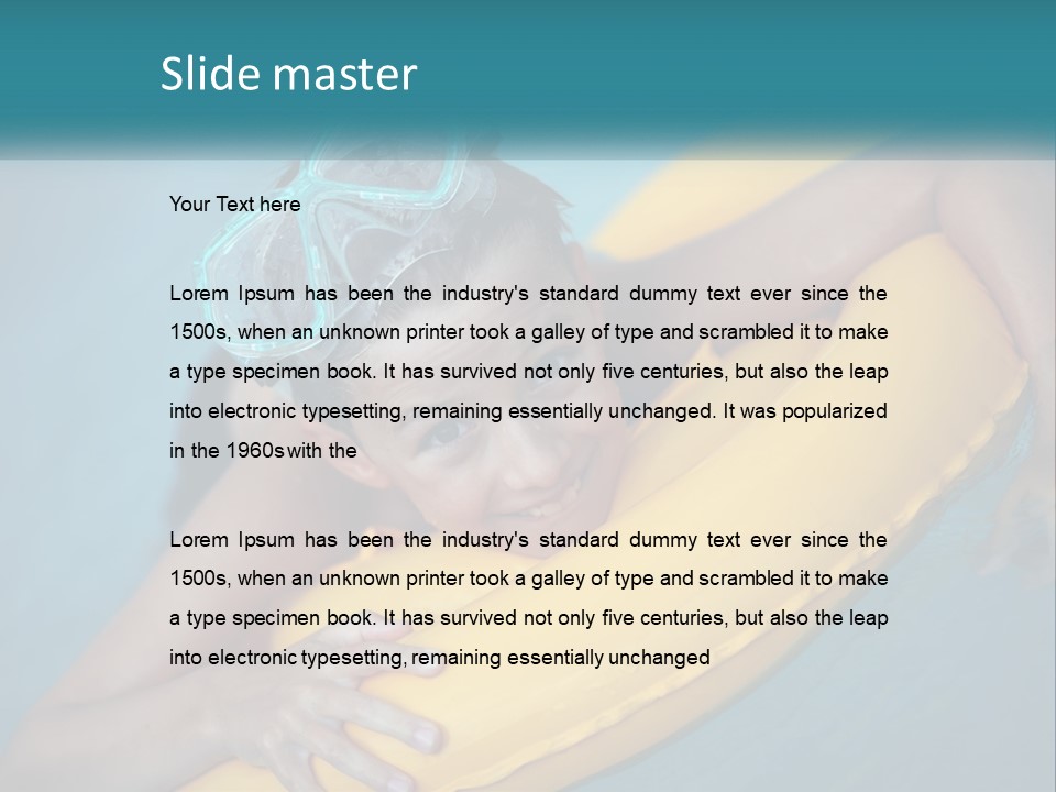 Playful Blue Childhood PowerPoint Template