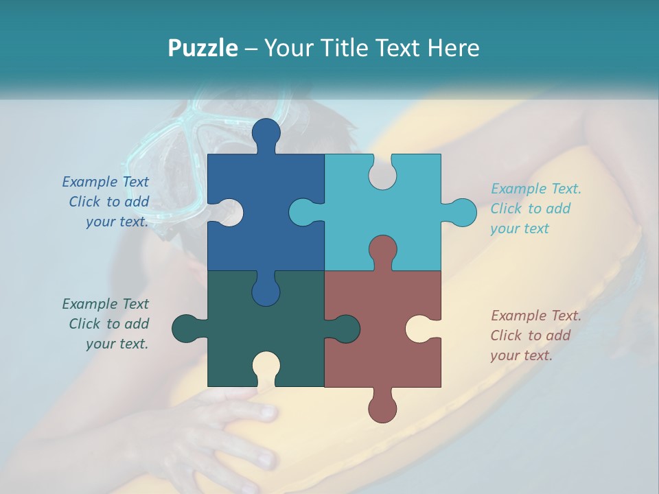 Playful Blue Childhood PowerPoint Template