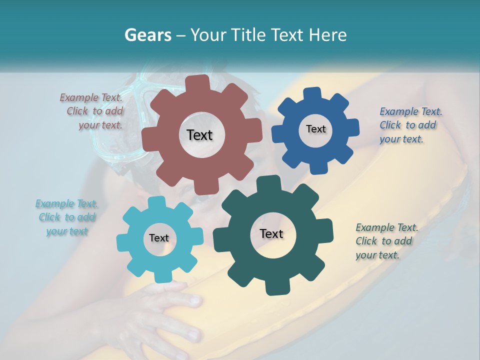 Playful Blue Childhood PowerPoint Template