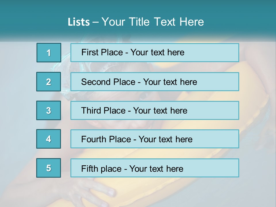 Playful Blue Childhood PowerPoint Template