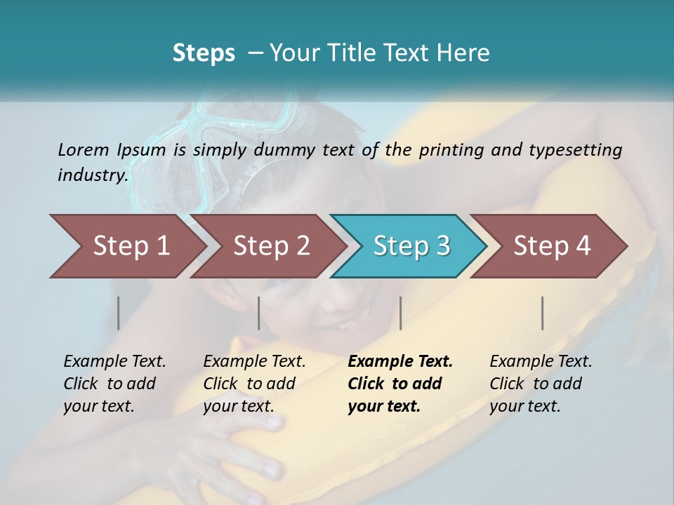 Playful Blue Childhood PowerPoint Template