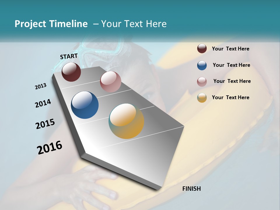 Playful Blue Childhood PowerPoint Template