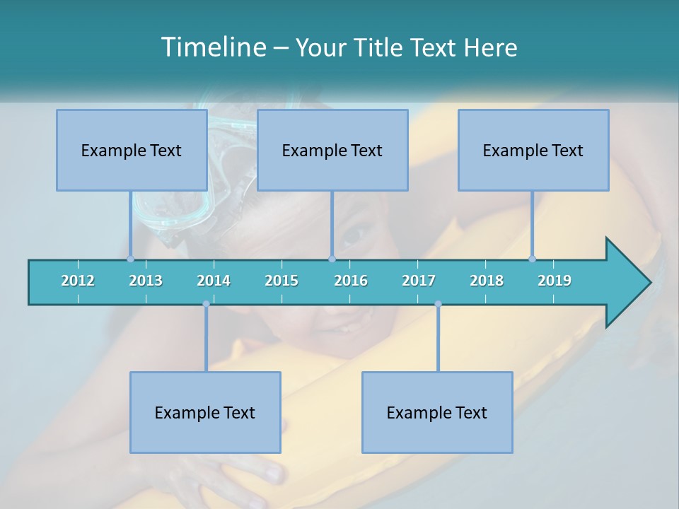 Playful Blue Childhood PowerPoint Template