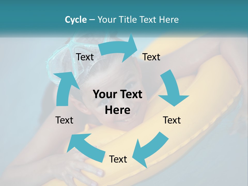 Playful Blue Childhood PowerPoint Template