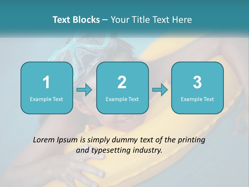 Playful Blue Childhood PowerPoint Template