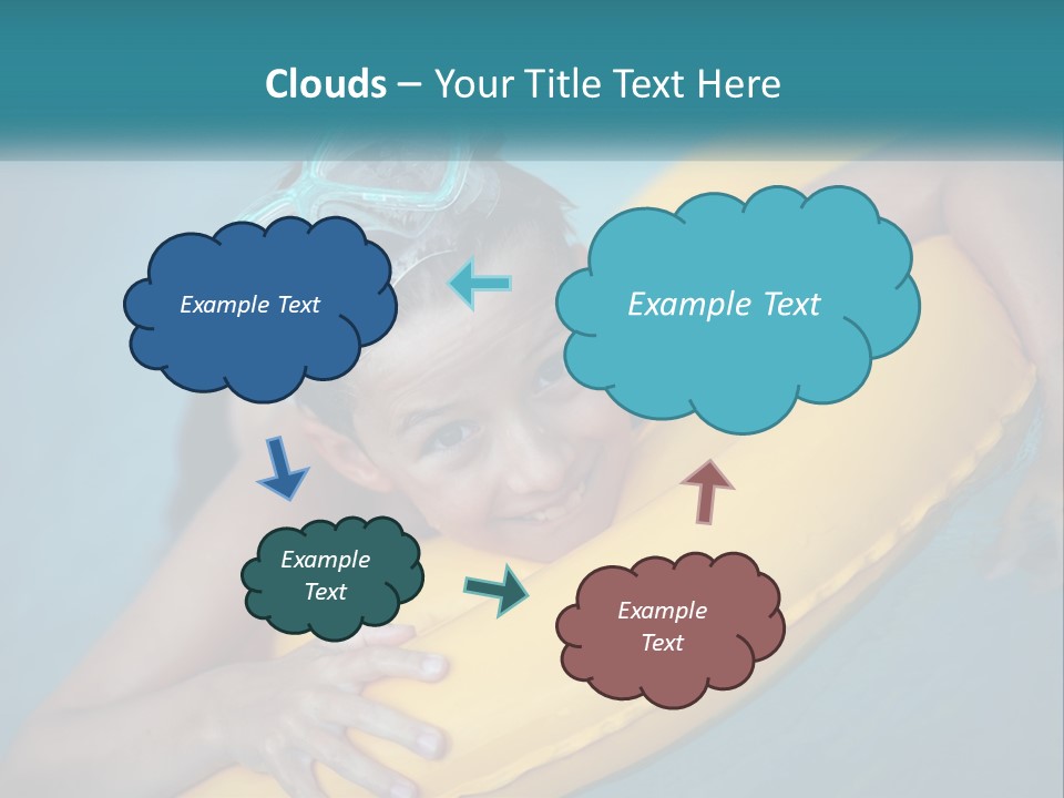 Playful Blue Childhood PowerPoint Template