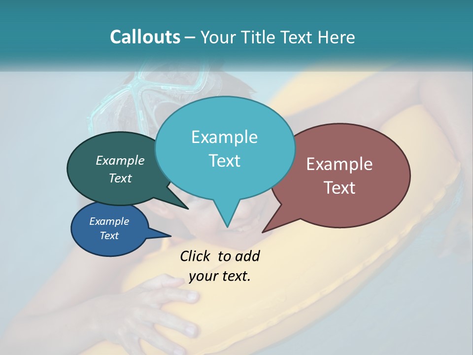 Playful Blue Childhood PowerPoint Template