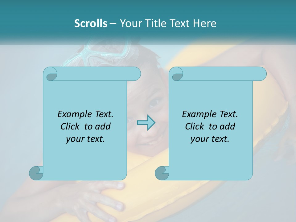 Playful Blue Childhood PowerPoint Template