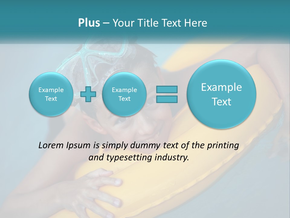 Playful Blue Childhood PowerPoint Template