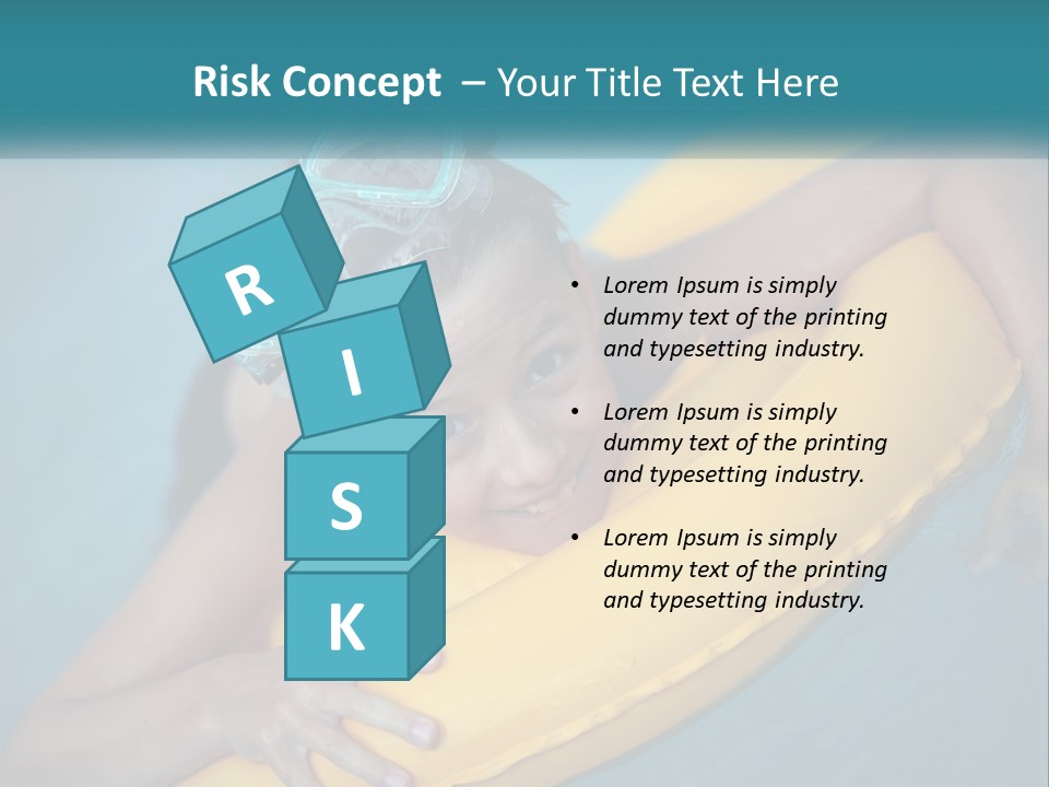 Playful Blue Childhood PowerPoint Template