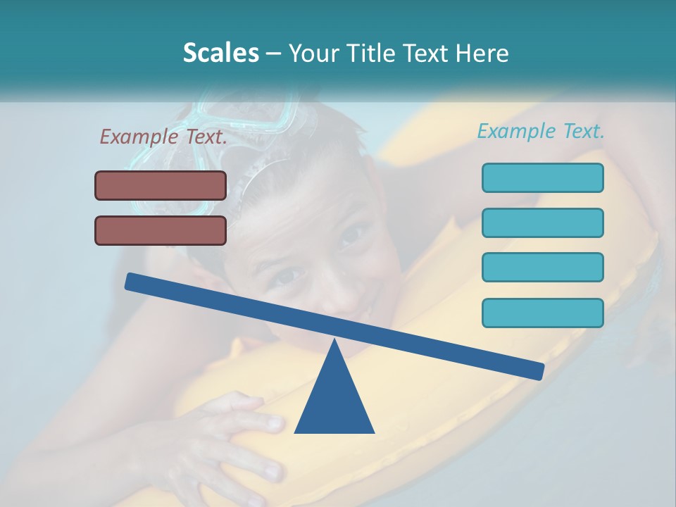 Playful Blue Childhood PowerPoint Template