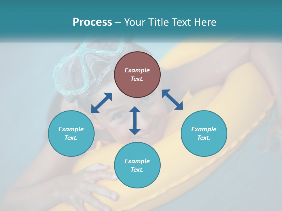 Playful Blue Childhood PowerPoint Template