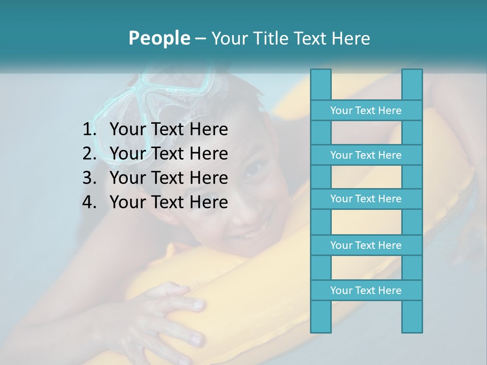 Playful Blue Childhood PowerPoint Template