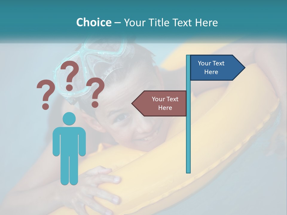 Playful Blue Childhood PowerPoint Template